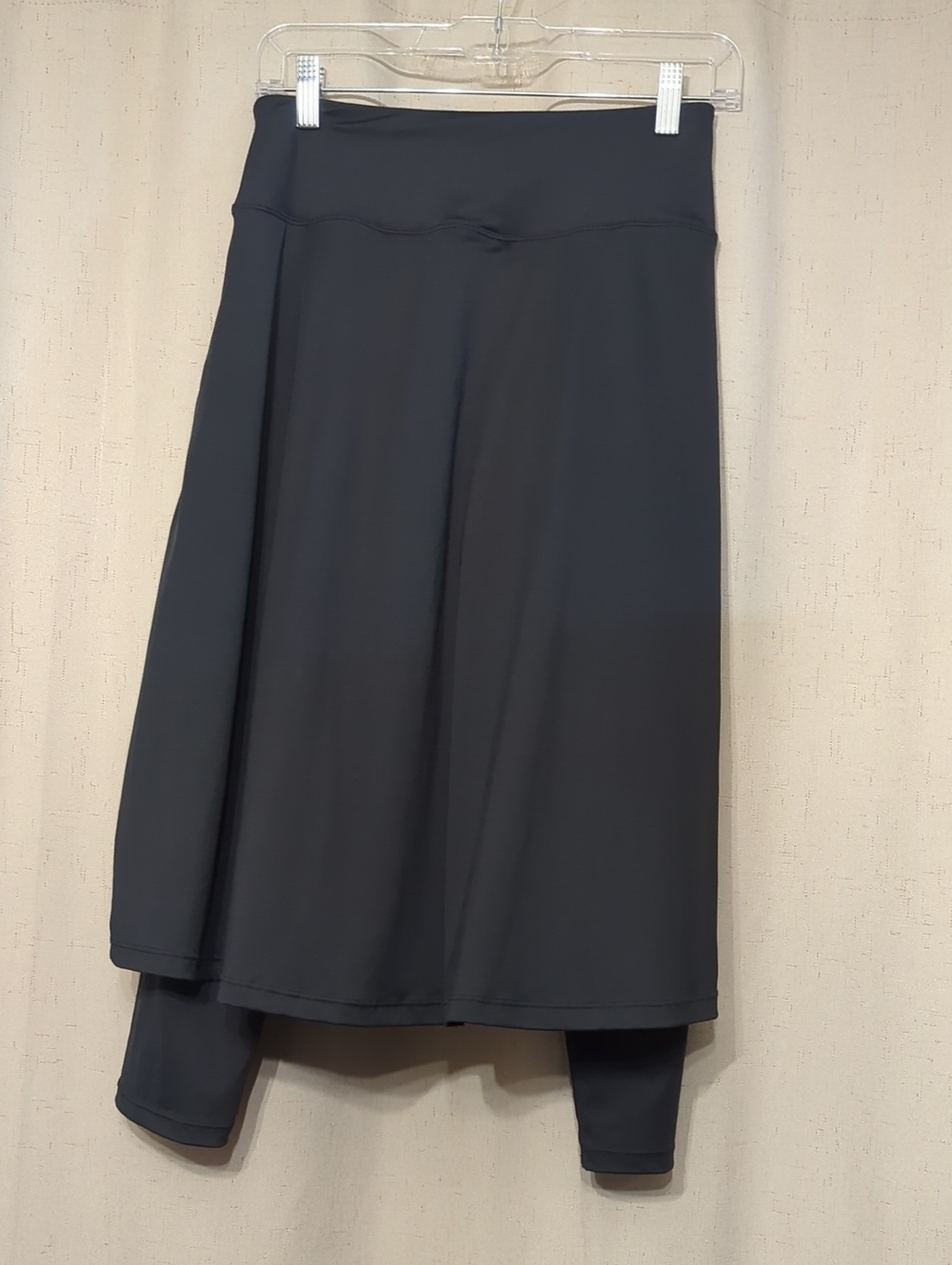 Black Women's Skirt with Built-In Leggings